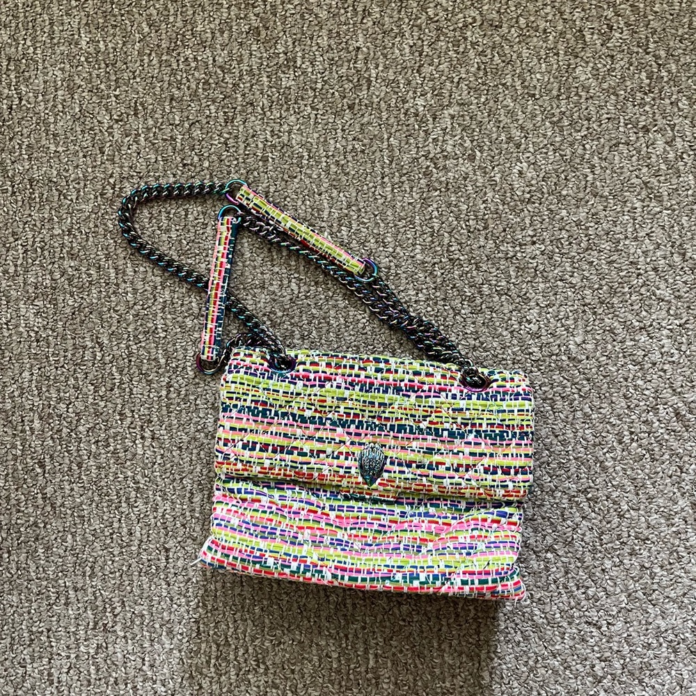 Kurt Geiger rainbow fabric bag
